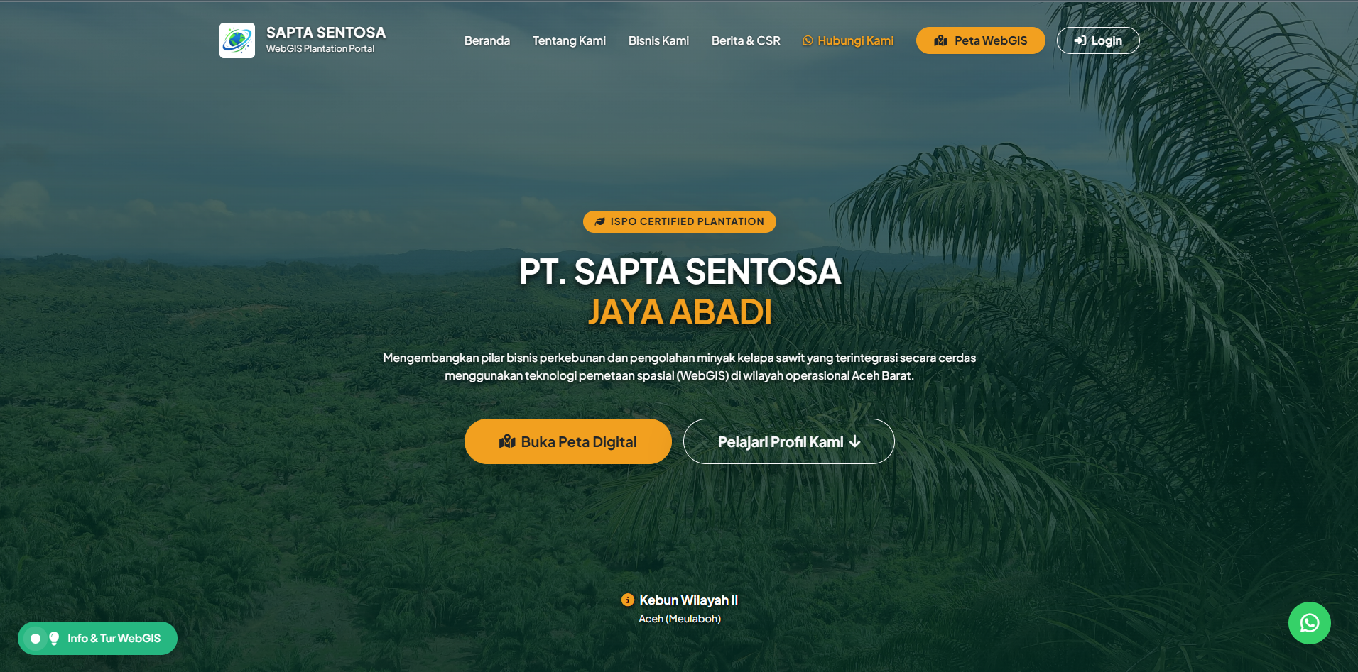 WebGIS Perkebunan Sawit